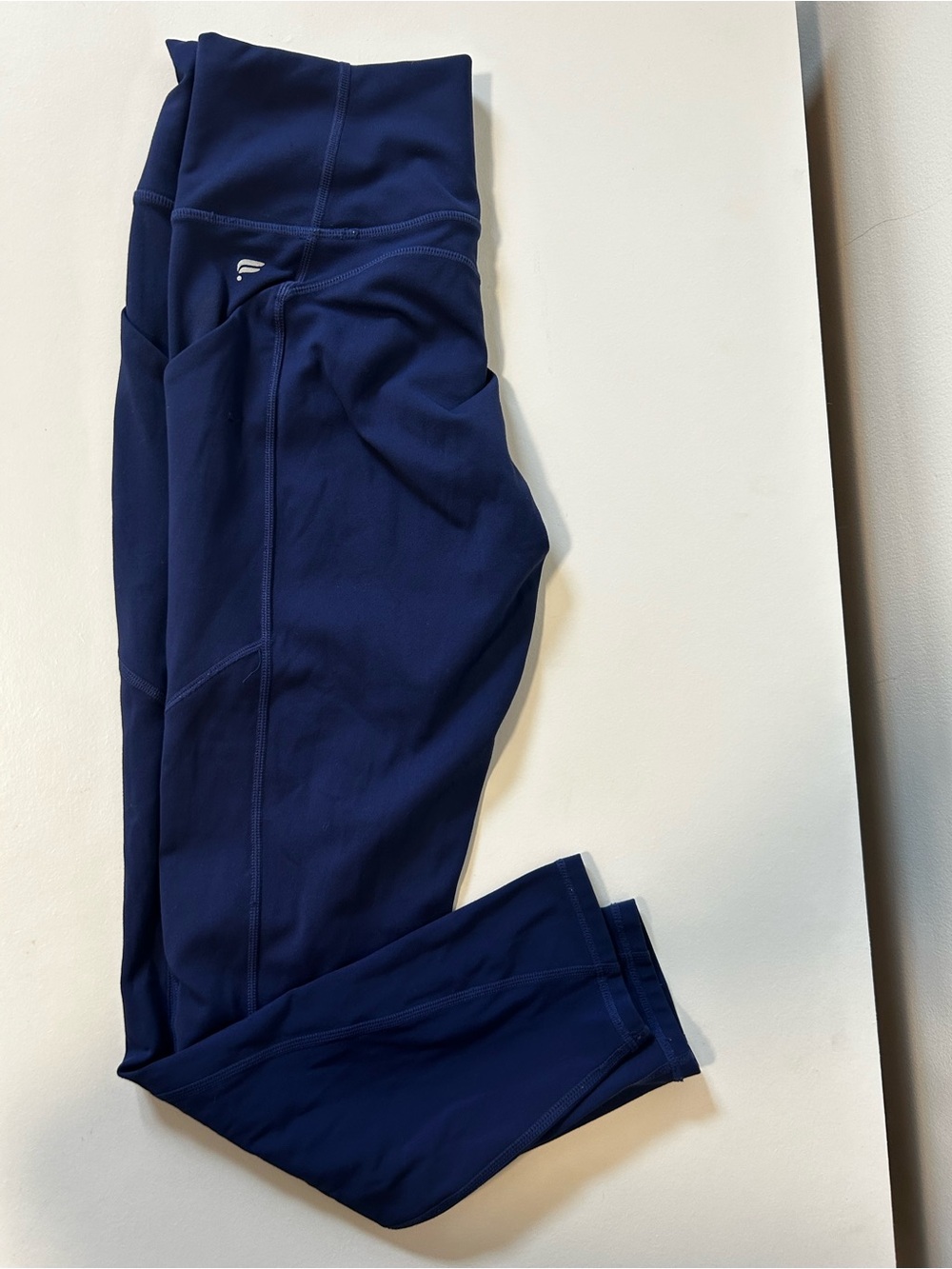 Fabletics Navy High-Rise Cropped Workout Leggings